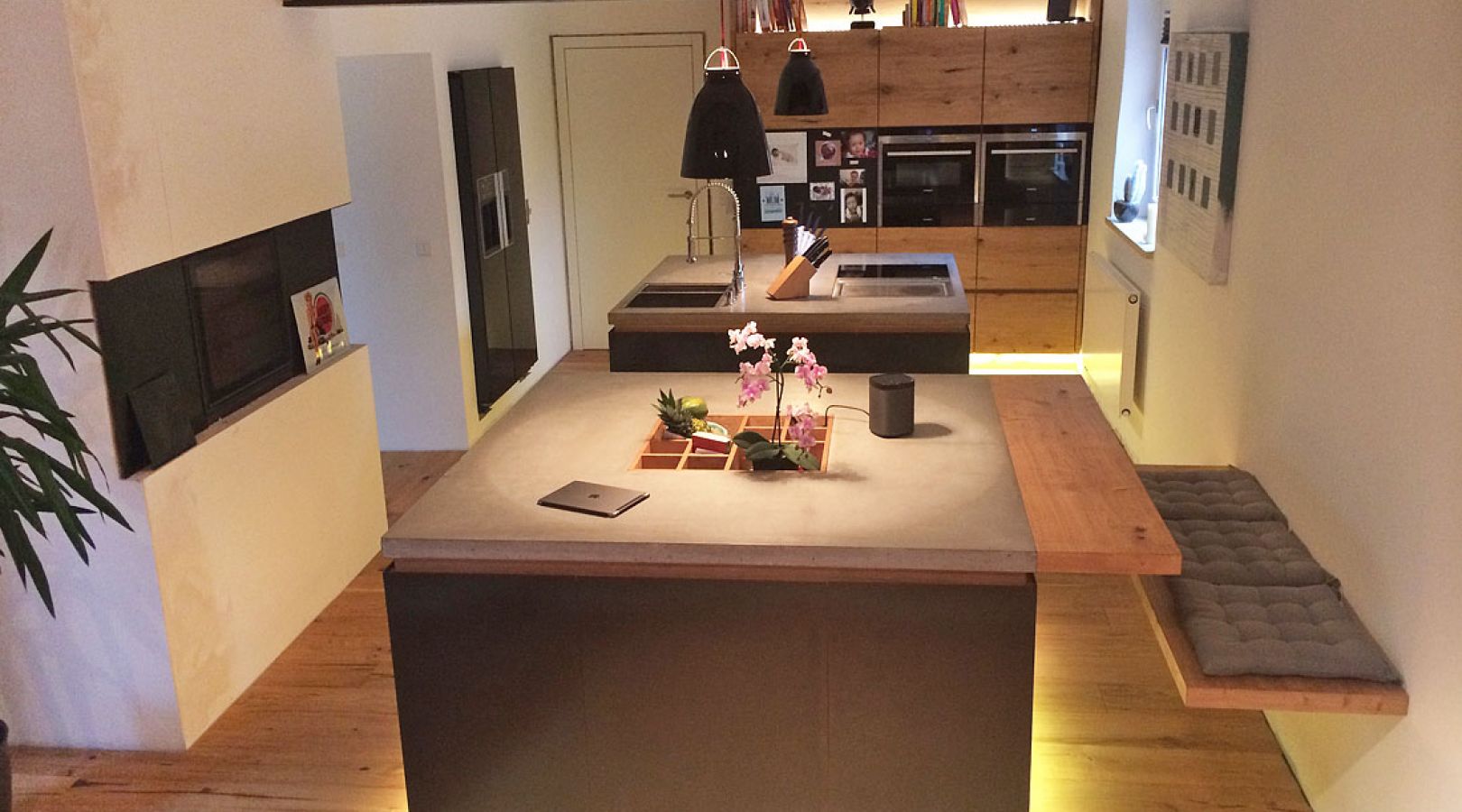 Küche 2 Blöcke mit Bar