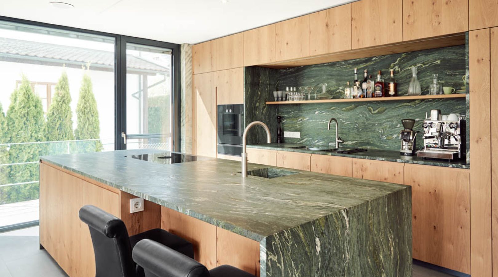 Küche Eiche, Naturstein