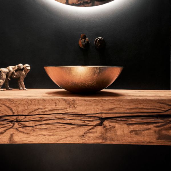 Waschtisch Eiche Altholz massiv