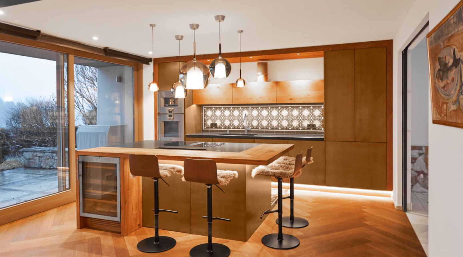 Küche Eiche Bronze patiniert